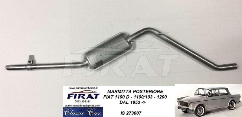 MARMITTA FIAT 1100 D POSTERIORE